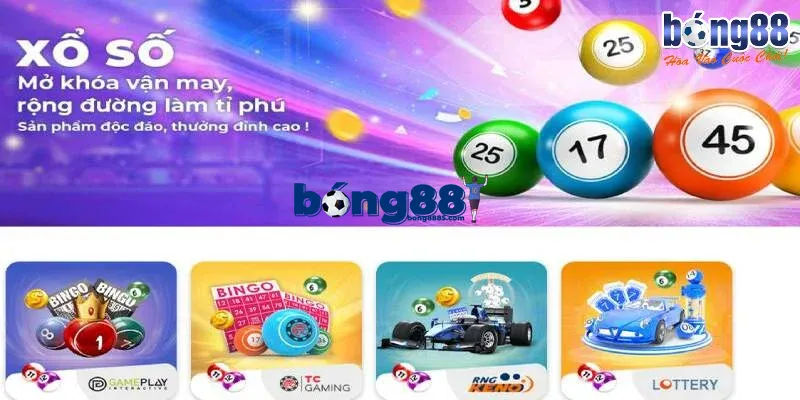 Xổ số BONG88 - Sảnh game HOT với tỷ lệ 1 ăn 99 cực cao Sảnh đối tác nhiều người chơi